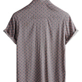 Chemise à Manches Courtes en Coton pour Homme avec Boutons