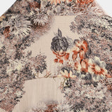 Chemise Casual en Coton Rétro à Boutons avec Imprimé Floral pour Homme