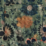 Chemise à Manches Courtes en Coton Vintage Décontractée avec Imprimé Floral pour Homme