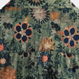Chemise à Manches Courtes en Coton Vintage Décontractée avec Imprimé Floral pour Homme