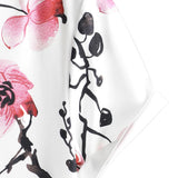 Chemise en Coton d'Été à Manches Courtes avec Imprimé Floral Rose pour Homme