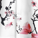 Chemise en Coton d'Été à Manches Courtes avec Imprimé Floral Rose pour Homme