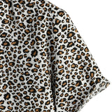 Chemise en Coton à Manches Courtes Léopard pour Homme