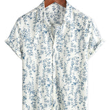 Chemise en Coton d'Été à Manches Courtes pour Homme