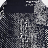 Chemise en Coton pour Homme à Manches Courtes avec Boutons, Imprimé de Patches, Floral, Vintage, Rétro, pour les Vacances