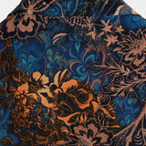 Chemise en Coton de Resort à Manches Courtes Florale Rétro pour Homme