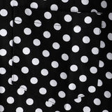 Chemise à Manches Courtes en Coton pour Homme avec Pois Noirs d'Été