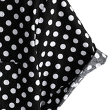 Chemise à Manches Courtes en Coton pour Homme avec Pois Noirs d'Été