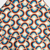 Chemise en Coton d'Été à Manches Courtes pour Homme, Rétro, Boutons, Vintage, Géométrique, Cercles, Cool