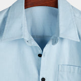Chemise Casual en Coton à Manches Courtes pour Homme