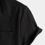 Chemise Casual en Coton à Manches Courtes pour Homme