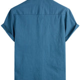 Chemise Casual en Coton à Manches Courtes pour Homme