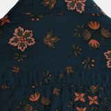 Chemise à Manches Courtes en Coton avec Boutons pour Homme, Florale, Bleu Marine d'Été