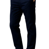 Pantalons pour hommes – Coupe droite en coton avec stretch