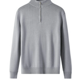 Pull Zippé en Laine Mérinos Capri