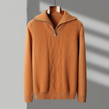 Pull Zippé en Laine Merino Taranto