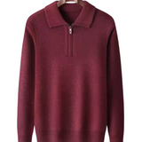 Pull Gstaad en Cachemire à Zip Quart