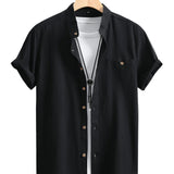 Chemise Courte à Manches Relaxée