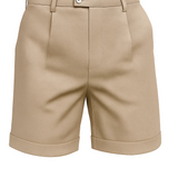 Shorts pour homme avec des ourlets et des poches – beige et polyvalents