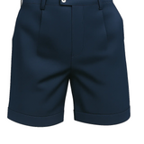 Shorts pour hommes à plis et poches – bleu marine et polyvalents
