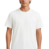T-shirt pour Homme en Coton – Respirant à Manches Courtes Col Rond – Blanc