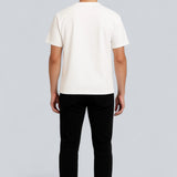 T-shirt pour Homme en Coton – Respirant à Manches Courtes Col Rond – Blanc
