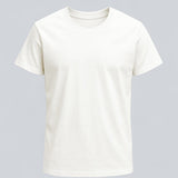 T-shirt pour Homme en Coton – Respirant à Manches Courtes Col Rond – Blanc