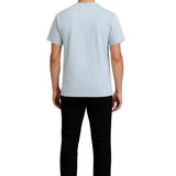 T-shirt en Coton pour Homme – Respirant à Manches Courtes Col Rond – Bleu Brume