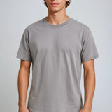 T-shirt pour Homme en Coton – Respirant à Manches Courtes Col Rond – Gris Fer