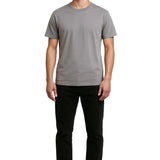 T-shirt en Coton pour Homme – Respirant à Manches Courtes Col Rond – Gris Fer
