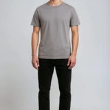 T-shirt pour Homme en Coton – Respirant à Manches Courtes Col Rond – Gris Fer