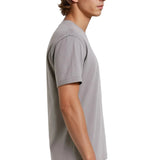 T-shirt en Coton pour Homme – Respirant à Manches Courtes Col Rond – Gris Fer