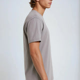 T-shirt pour Homme en Coton – Respirant à Manches Courtes Col Rond – Gris Fer