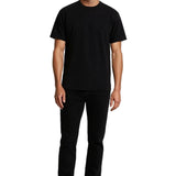 T-shirt en Coton pour Homme – Respirant à Manches Courtes et Col Rond – Noir