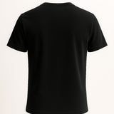 T-shirt pour Homme en Coton – Respirant à Manches Courtes Col Rond – Noir