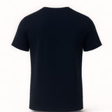 T-shirt en Coton pour Homme – Respirant à Manches Courtes Col Rond – Bleu Marine