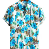 Chemise Hawaïenne en Coton Tropical pour Homme