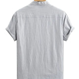 Chemise Courte à Manches Relaxée