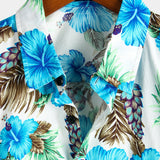 Chemise Hawaïenne en Coton Tropical pour Homme