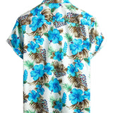 Chemise Hawaïenne en Coton Tropical pour Homme