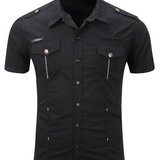 Chemise à Manches Courtes en Coton pour Homme