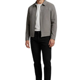 Veste en Suède Grise pour Hommes – Veste Casual Moderne