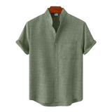 Chemise en Lin à Manches Courtes Venise