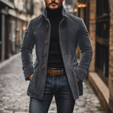 Manteau en Velours Côtelé Vintage