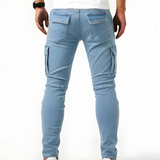 Pantalons Cargo Stretch Marino