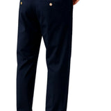Pantalons pour hommes – Coupe droite en coton avec stretch