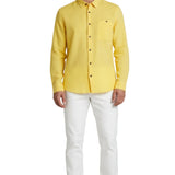 Chemise en lin Monaco – Jaune clair
