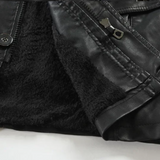 Veste de moto élégante en cuir