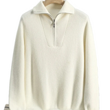 Pull en Cachemire Portofino à Col Zippé