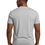 T-Shirt Slim-Fit pour Hommes en Argent Brume